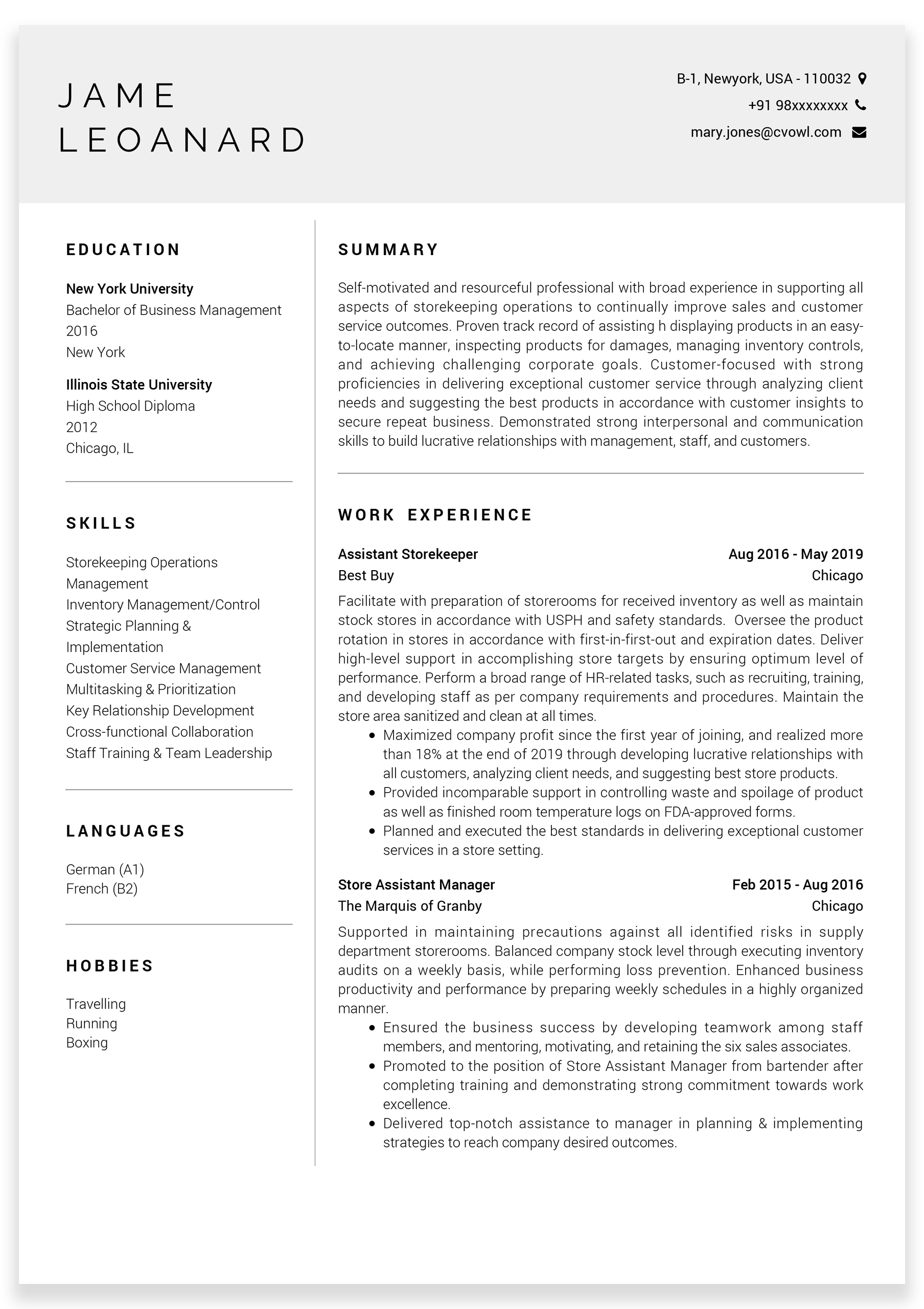 Lecturer-Zoology-Resume-sample1
